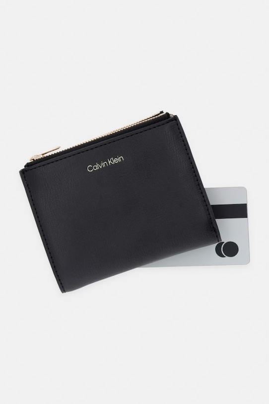 Calvin Klein Peněženka dámská z imitace kůže černá LV04F1135G