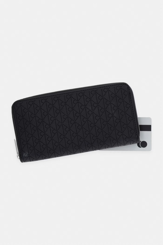 Calvin Klein Πορτοφόλι RFID γυναικείο δερμάτινο μαύρο LV04F1151G