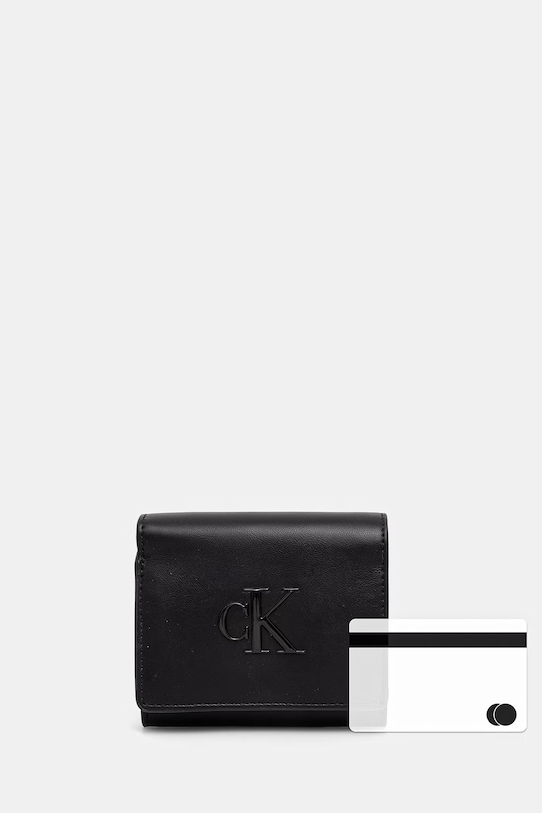 Calvin Klein portfel damski LV04F1156G czarny