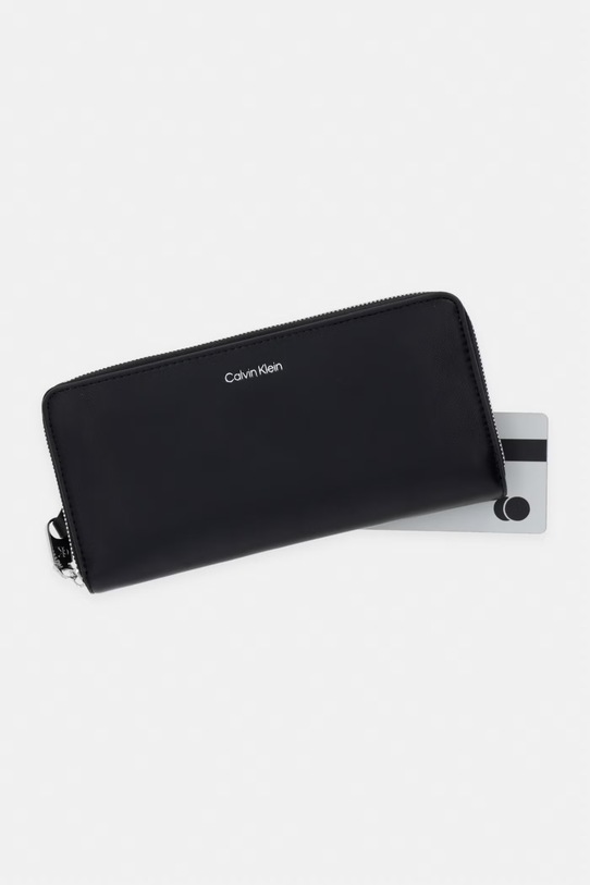 Calvin Klein портфейл RFID дамски черен LV04F1174G