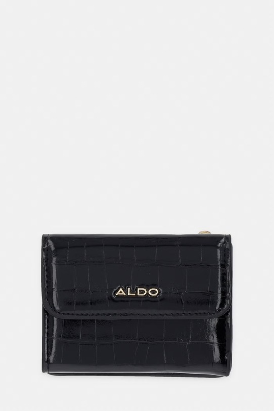 Πορτοφόλι Aldo RIELLA απομίμηση λείου δέρματος μαύρο RIELLA.001