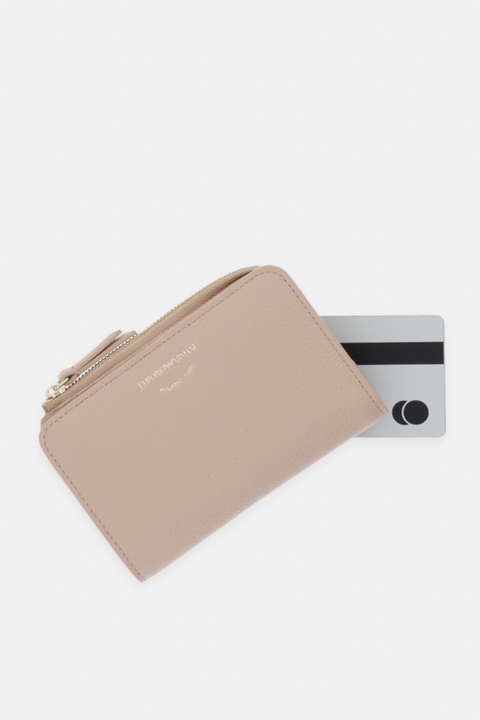 Emporio Armani portfel skórzany beżowy EW000369.AF19568