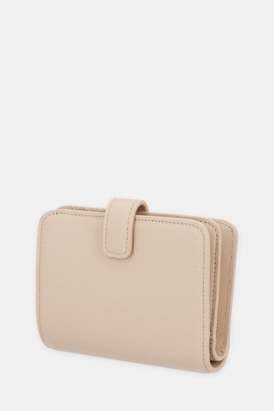 Emporio Armani portfel skórzany EW003034.AF19568 beżowy SS26