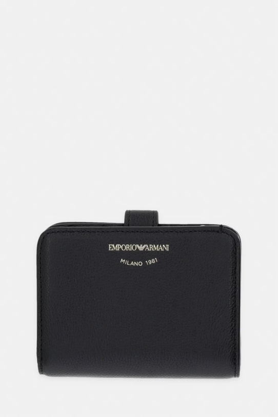 Emporio Armani portfel skórzany skóra licowa czarny EW003034.AF19568