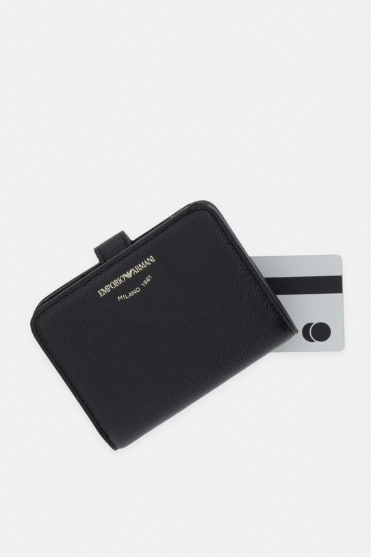 Emporio Armani portfel skórzany czarny EW003034.AF19568