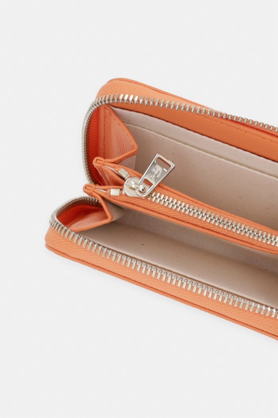 Accesorii Lacoste portofel pentru femei, din piele NF5225PH portocaliu