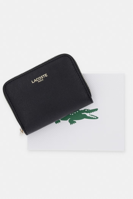 Lacoste portfel damski skórzany NF5225PH czarny