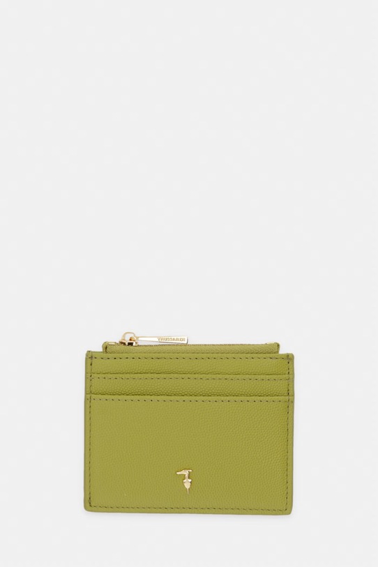 Trussardi etui na kartę skórzane etui na karty zielony I023E000129N