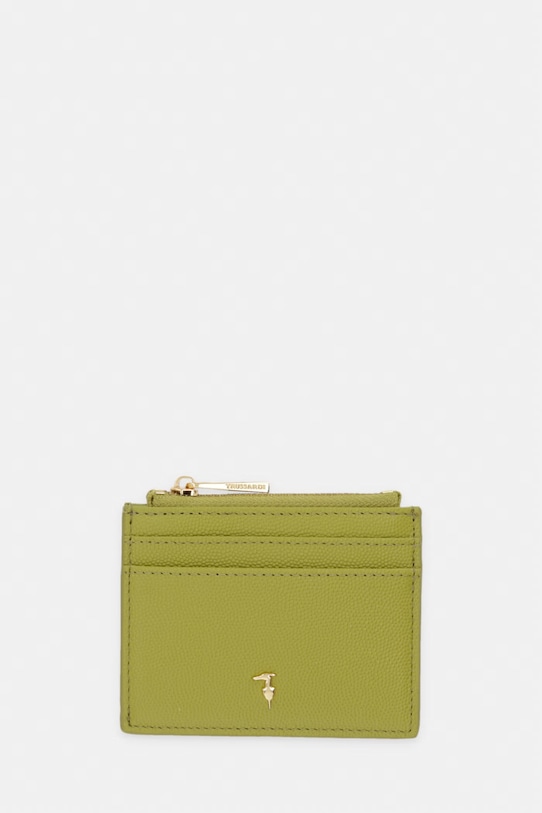 Trussardi etui na kartę skórzane etui na karty zielony I023E000129N