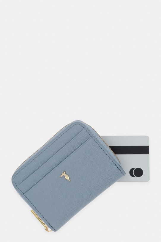 Trussardi portfel skórzany niebieski I041E000128N