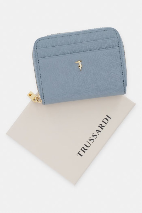 Trussardi portfel skórzany I041E000128N niebieski