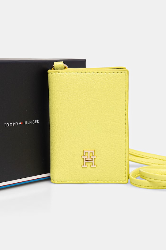 Akcesoria Tommy Hilfiger etui na karty damskie AW0AW18480 zielony