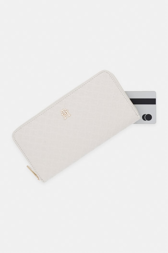 Tommy Hilfiger portfel damski beżowy AW0AW18482