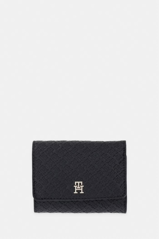 Tommy Hilfiger portfel damski z imitacji skóry czarny AW0AW18484