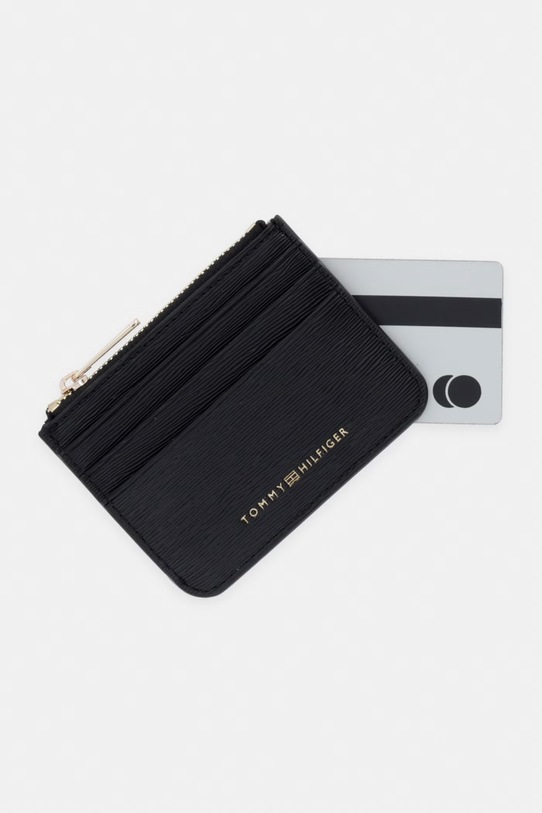Doplnky Tommy Hilfiger puzdro na karty dámske AW0AW18486 čierna