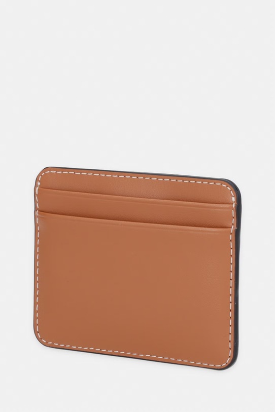 Tommy Hilfiger etui na karty damskie skórzane AW0AW18491 brązowy SS26