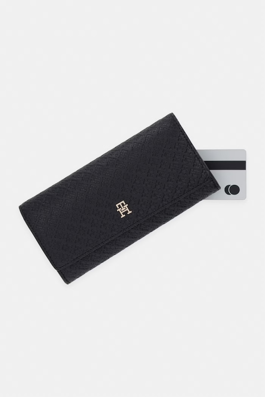 Tommy Hilfiger portfel damski czarny AW0AW18593
