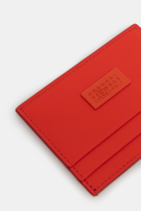 Akcesoria MM6 Maison Margiela etui na karty skórzane SA5UI0026.P8886.T4020 czerwony
