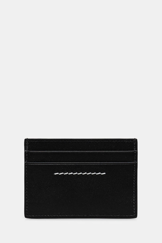 MM6 Maison Margiela etui na karty skórzane SA5UI0026.P8873.T8013 czarny SS26