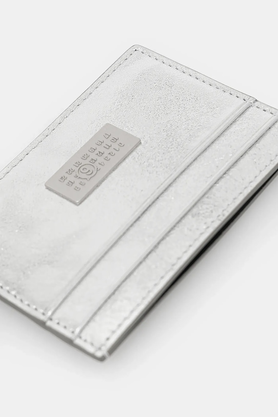 Akcesoria MM6 Maison Margiela etui na karty skórzane SA5UI0026.P8874.T9002 szary