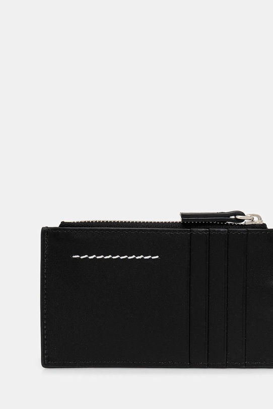 MM6 Maison Margiela portfel skórzany SA6UI0031.P8873.T8013 czarny SS26