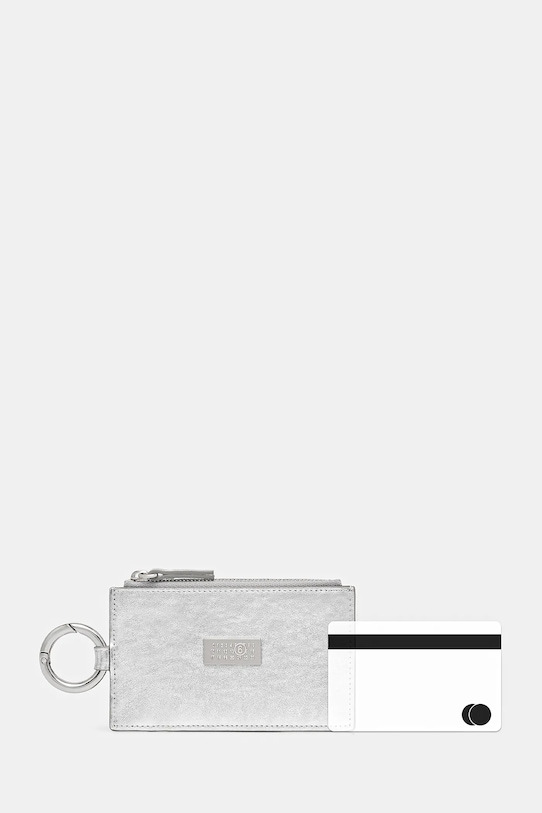 MM6 Maison Margiela portfel skórzany SA6UI0031.P8874.T9002 szary