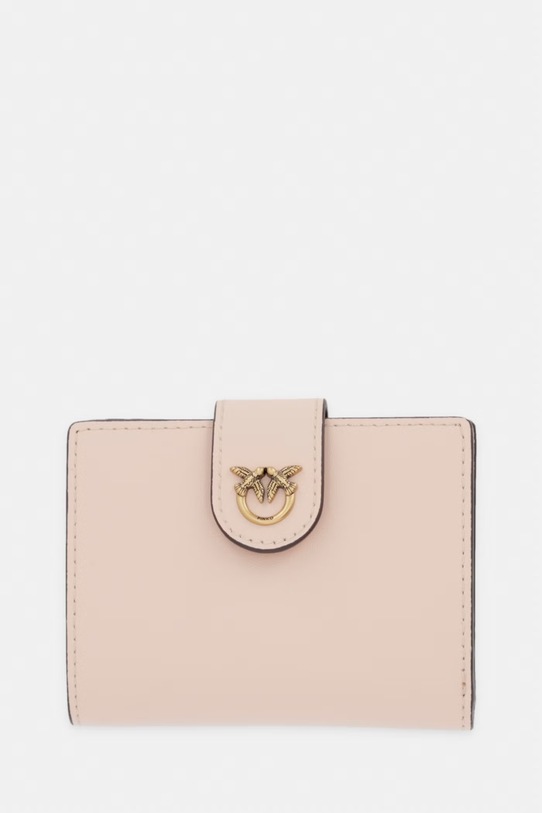 Pinko portfel damski skórzany różowy 102840.A0F1