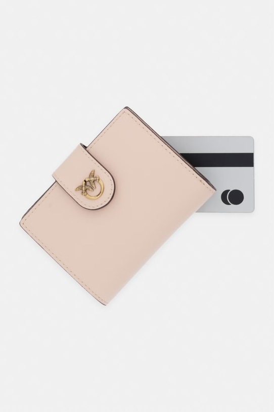 Pinko portfel damski skórzany różowy 102840.A0F1