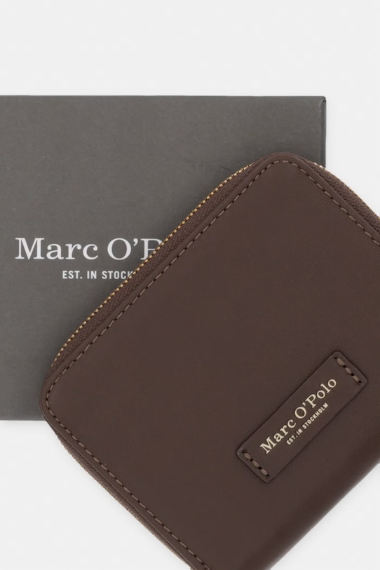 Marc O'Polo portfel damski skórzany 5000010937 brązowy