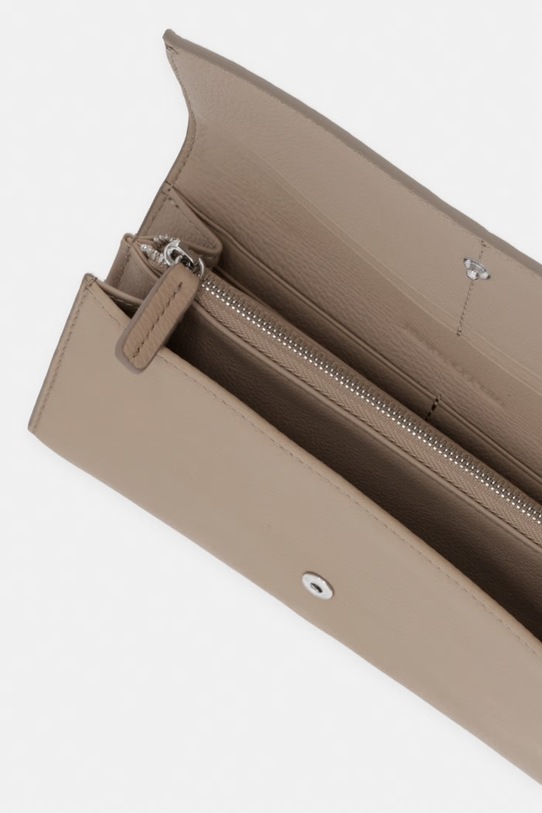 Akcesoria Marc O'Polo portfel damski skórzany 5000010944 beżowy