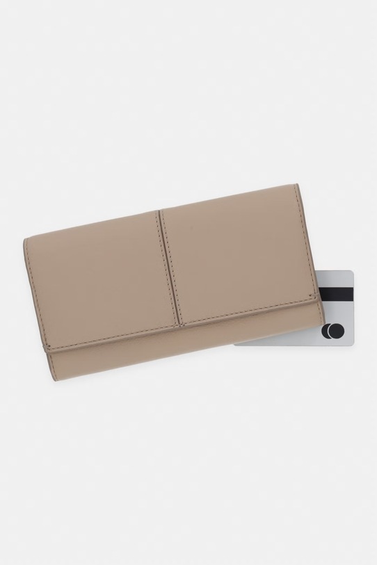 Marc O'Polo portfel damski skórzany beżowy 5000010944