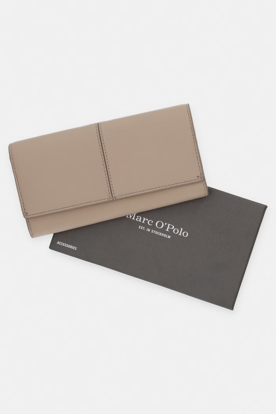Marc O'Polo portfel damski skórzany 5000010944 beżowy