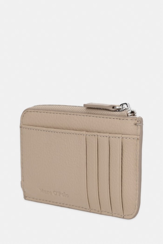 Marc O'Polo Portfel damski skórzany 5000010946 beżowy SS26