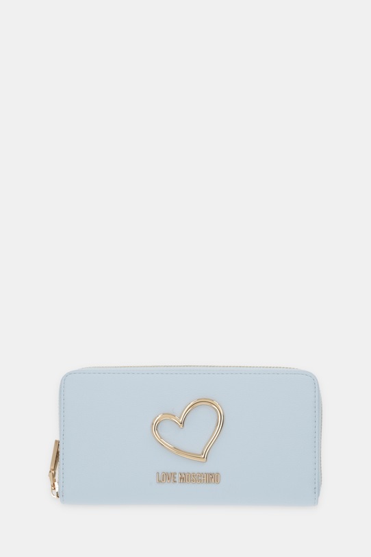 Love Moschino portfel imitacja skóry licowej niebieski JC5505PP1OLQ0701