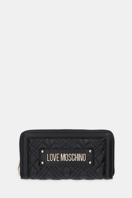 Love Moschino portfel drobny wzór czarny JC5600PP1OLA0000
