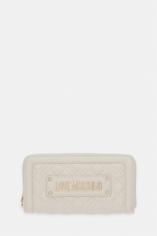 Love Moschino portfel drobny wzór beżowy JC5600PP1OLA0110