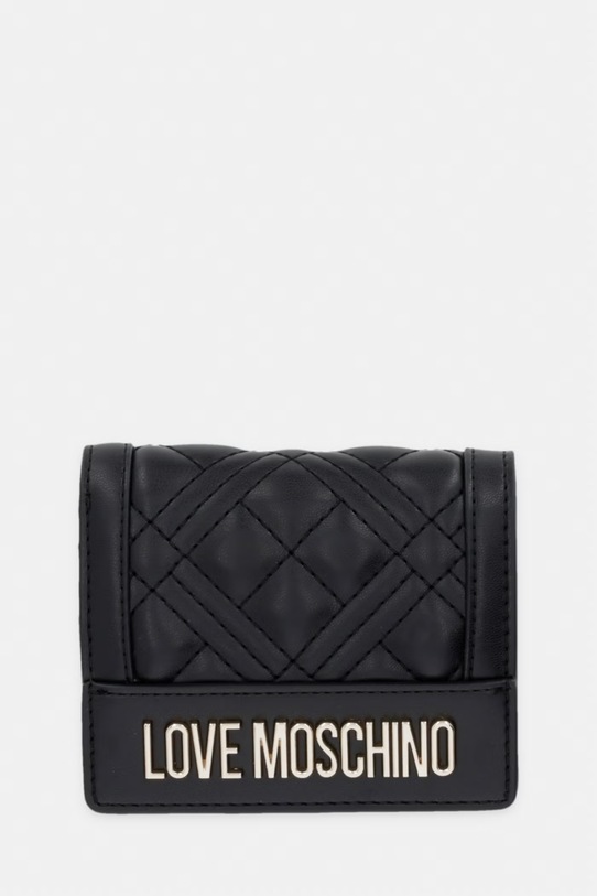 Love Moschino portfel drobny wzór czarny JC5601PP1OLA0000