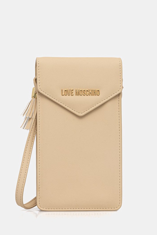 Love Moschino saszetka nie mieści A4 beżowy JC5687PP1OKD0110