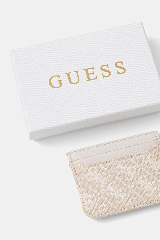 Guess etui na karty RW7561.P6201 beżowy SS26