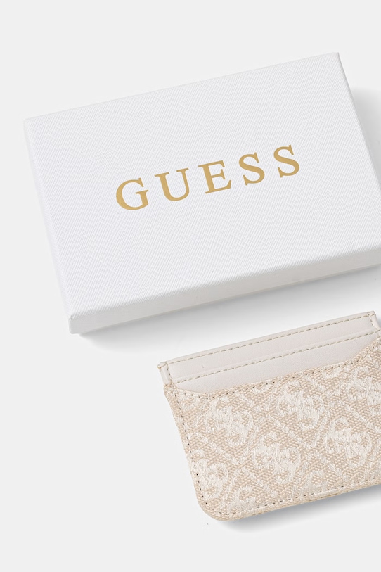 Guess etui na karty RW7561.P6201 beżowy SS26