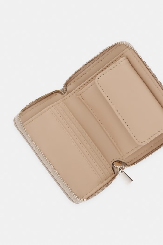 Аксесоари Guess портфейл дамски от имитация на кожа JESSA SWBG83.62137 бежов