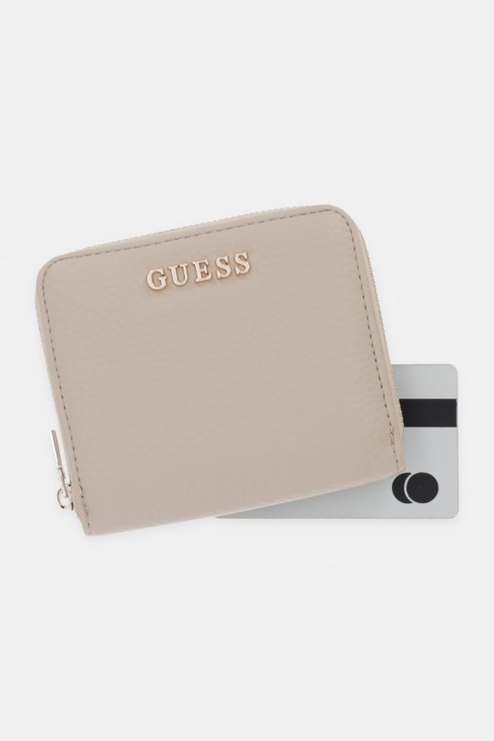 Guess портфейл дамски от имитация на кожа JESSA бежов SWBG83.62137