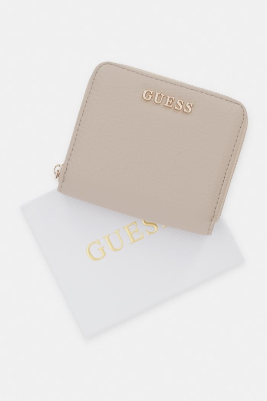 Guess портфейл дамски от имитация на кожа JESSA SWBG83.62137 бежов