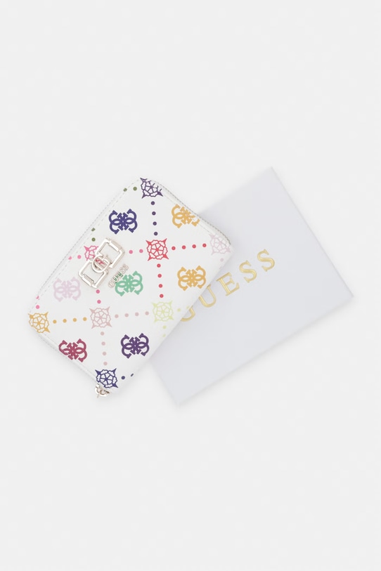 Guess portfel damski z imitacji skóry EMELIE SWGM99.28140 biały