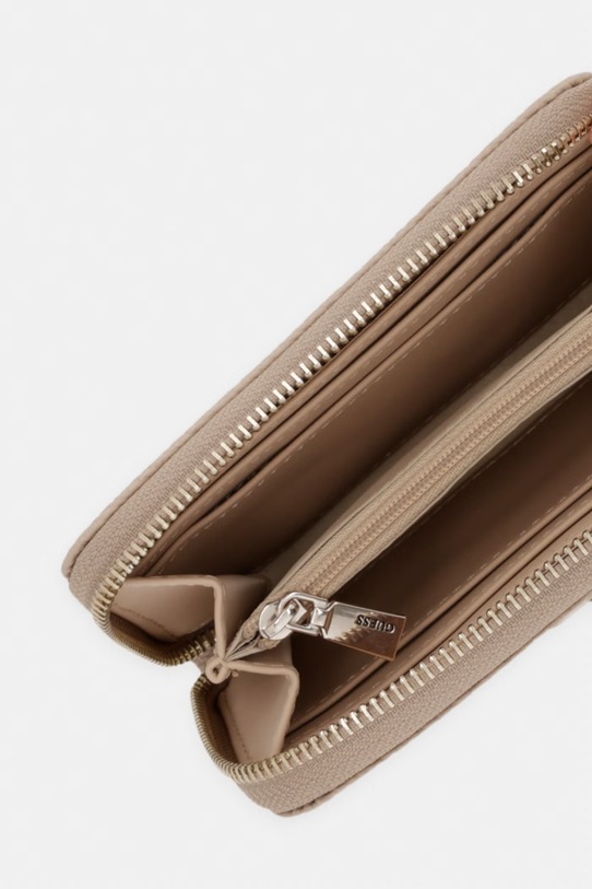 Dodatki Guess denarnica ženska iz umetnega usnja EMELIE SWGP99.28140 bež