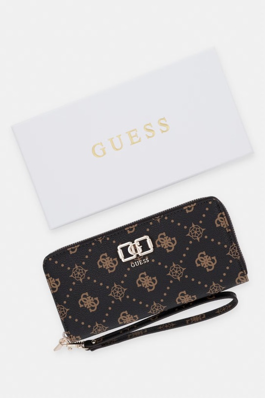Guess peňaženka dámska z imitácie kože EMELIE SWGP99.28146 hnedá
