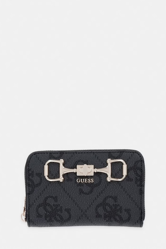Guess portfel damski z imitacji skóry JANIE szary SWOS99.24140
