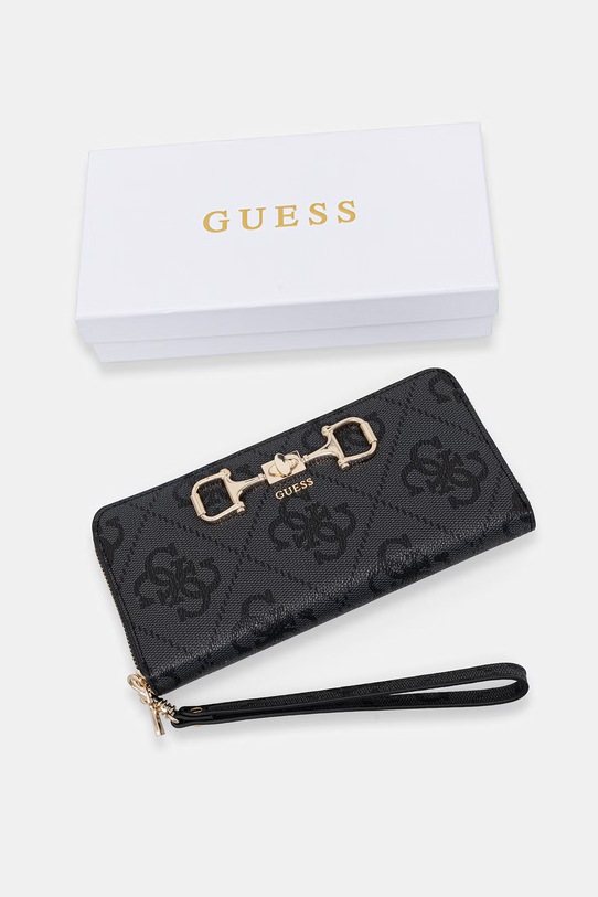 Guess портфейл дамски от имитация на кожа JANIE сив SWOS99.24146