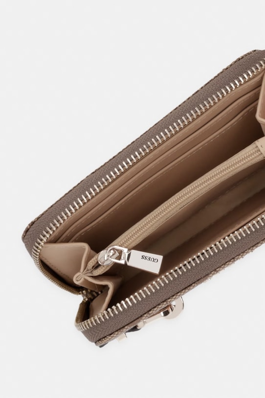 Dodatki Guess denarnica ženski iz umetnega usnja LEONA SWSG99.17140 bež