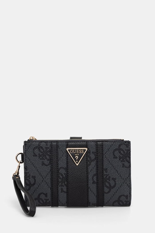 Guess портфейл дамски от имитация на кожа LAUREL сив SWSS74.59157